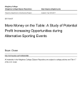 More Money on the Table: A Study of Potential Profit Increasing