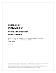 Denmark Public Administration Profile