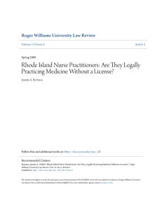 Rhode Island Nurse Practitioners: Are They Legally Practicing