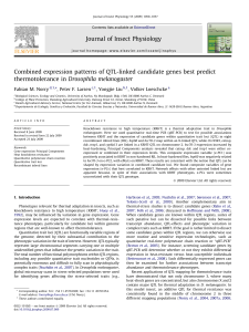 Combined expression patterns of QTL