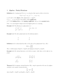 1 Algebra - Partial Fractions