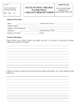 SW-260 Water Well Variance Request Form