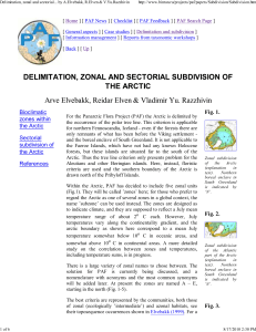 Delimitation, zonal and sec