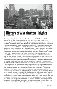 History of Washington Heights