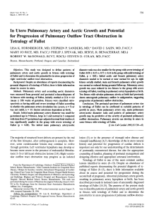 In utero pulmonary artery and aortic growth and potential for