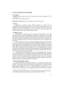 Overview of the genes of watermelon1