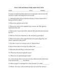 Unit C Cells and Disease Study Guide 2015/2016
