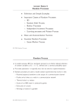 Lecture Notes 6 Random Processes • Definition and Simple