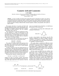 Cyanuric Acid and Cyanurates