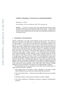 Galactic Archaeology: Current Surveys