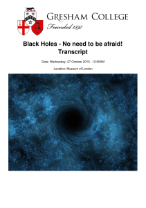 Black Holes - Gresham College