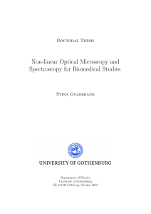 Non-linear Optical Microscopy and Spectroscopy for