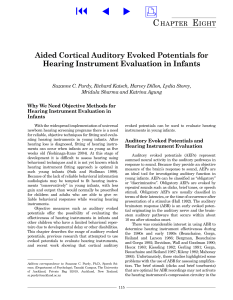 Aided Cortical Auditory Evoked Potentials for Hearing Instrument