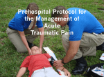 Prehospital Protocol for the Management of Acute Traumatic Pain