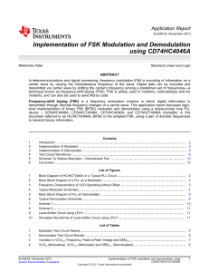 Implementation of FSK Modulation and