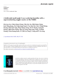 electronic reprint A dedicated small-angle X-ray scattering