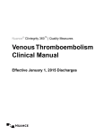 Venous Thromboembolism Clinical Manual