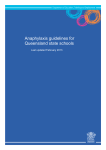 Anaphylaxis guidelines for Queensland State Schools