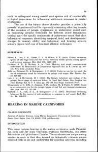2008 Reichmuth, C. Hearing in marine carnivores