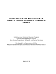 guidelines for the investigation of zoonotic disease