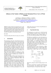 Influence of the Number of Blades on the Mechanical Power