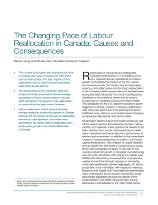 The Changing Pace of Labour Reallocation in