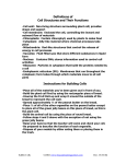 Definitions of Cell Structures and Their Functions Instructions for