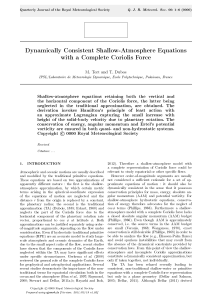 Dynamically Consistent Shallow-Atmosphere Equations with a