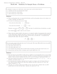 Math 316 – Solutions To Sample Exam 1 Problems