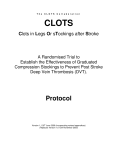 CLOTS Trial1 and Trial2 Protocol Archive