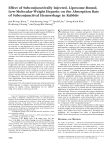 Effect of Subconjunctivally Injected, Liposome