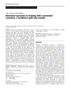 Dimensional approaches to designing better experimental