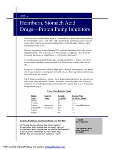 Heartburn, Stomach Acid Drugs