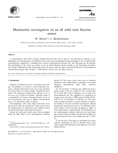 Mechanistic investigation on an all solid state fluorine sensor