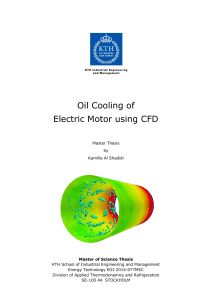 Oil Cooling of Electric Motor using CFD