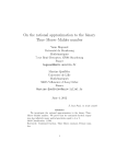 On the rational approximation to the binary Thue–Morse–Mahler