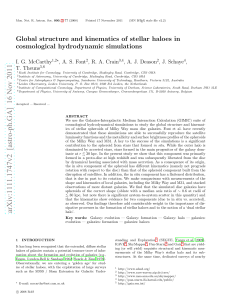 Global structure and kinematics of stellar haloes in cosmological