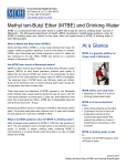 Information Sheet for Methyl tert-butyl ether (MTBE) and Drinking Water (PDF)
