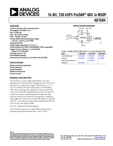 AnaDev AD7694B, ADC 16-bit 1-ch pseudo-diff 250ksps ser.pdf