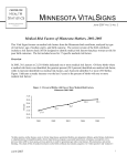 Medical Risk Factors of Minnesota Mothers, 2001-2005 - June 2007 (PDF:56KB/6 pages)