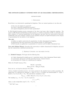 The Etingof-Kazhdan construction of Lie bialgebra deformations.