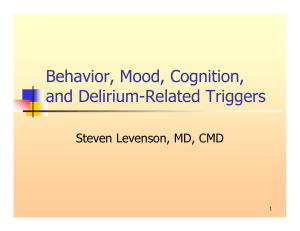 Module 5 - Behavior, Mood, Cognition, and Delirium-Related Triggers (PDF: 308KB/127 pages)