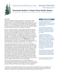 Telemental health in today's rural health system
