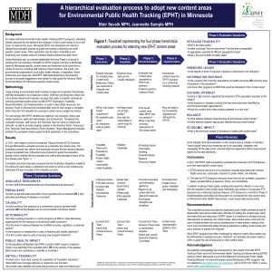 A hierarchical evaluation process to adopt new content areas for Tracking in Minnesota