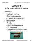 5: Inductors transformers