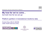 Platform Partition in Translational Medicine Data