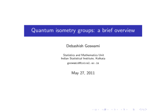 slides on Quantum Isometry Groups