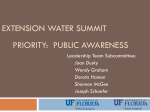 Priority: Public Awareness of Water Issues