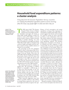 Household food expenditure patterns: a cluster analysis