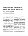 International trends in productivity and unit labor costs in manufacturing